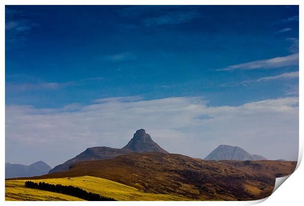 Stac Pollaidh and Cul Beag Assynt Scotland Print by Derek Beattie