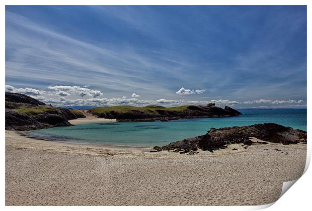 Clachtoll Bay Scotland Print by Derek Beattie