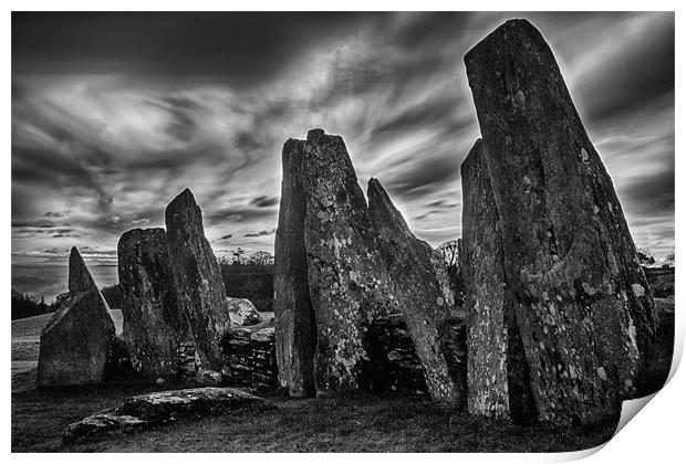 Cairn Holy Standing Stones Scotland Print by Derek Beattie