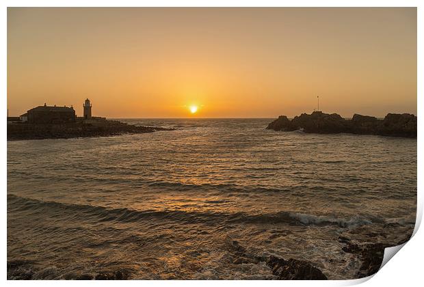 Sunset at Portpatrick Print by Derek Beattie