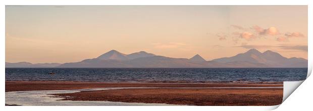Isle of Skye From Applecross Panorama Print by Derek Beattie