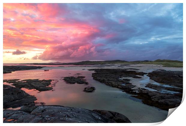 Sunset at Sanna Bay Print by Derek Beattie