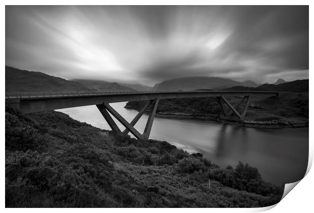 The Kylesku Bridge Scotland Print by Derek Beattie