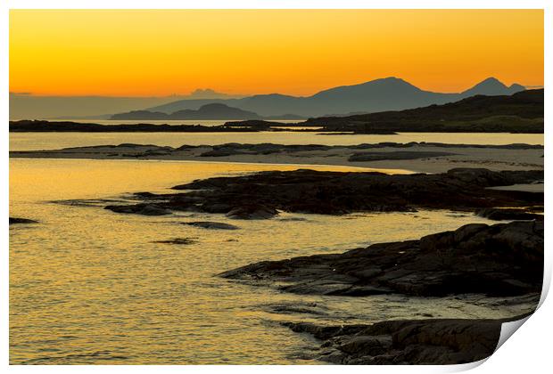 Sanna Bay Sunset Ardnamurchan Print by Derek Beattie