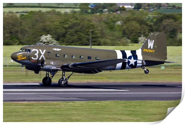 C47A Sytrain Thats All Brother Print by Derek Beattie