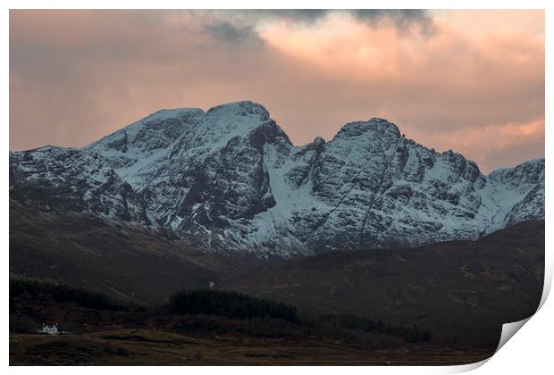 Blaven  Winter Sunrise Isle of Skye Print by Derek Beattie