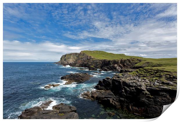 Faraid Head Scotland Print by Derek Beattie