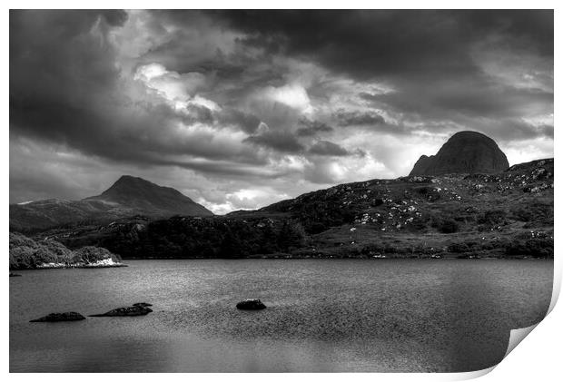 Suilven and Canisp Cloudscape Print by Derek Beattie