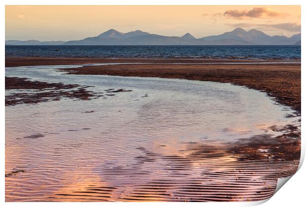 Isle of Skye From Applecross Print by Derek Beattie