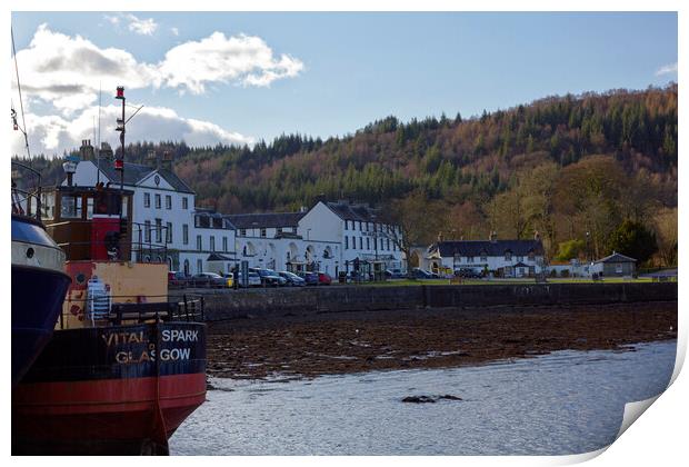 Inveraray and the Vital Spark Print by Derek Beattie