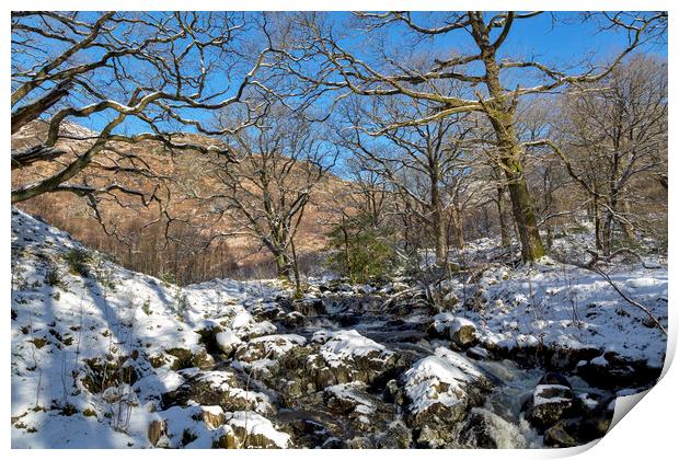 Scottish Winter Landscape Print by Derek Beattie