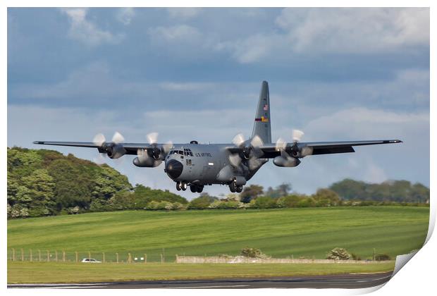 Lockheed C130 H Hercules Print by Derek Beattie