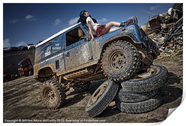 Offroad Diva Print by William AttardMcCarthy