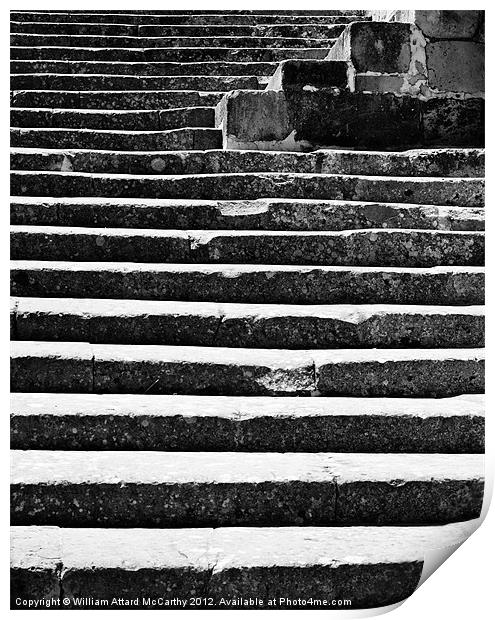 Medieval Steps Abstract Print by William AttardMcCarthy