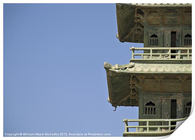 Pagoda Print by William AttardMcCarthy