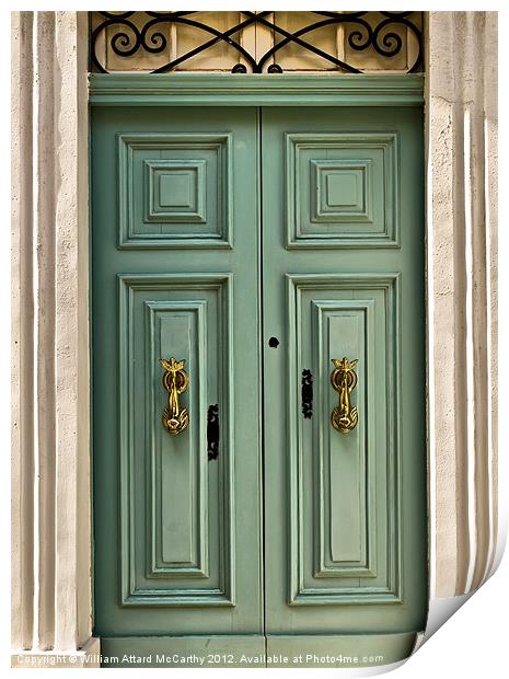 Door Print by William AttardMcCarthy