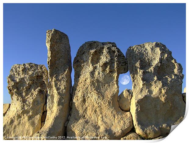 Neolithic Temple Print by William AttardMcCarthy