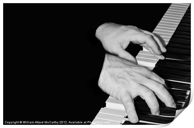 Piano Hands Print by William AttardMcCarthy