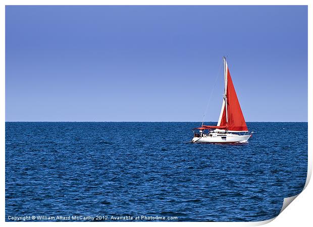 Yachting Print by William AttardMcCarthy