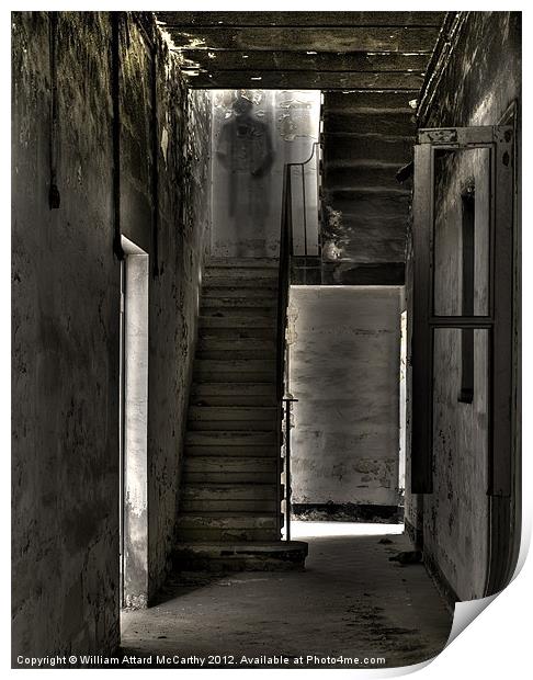 The Ghost at the top of the Stairs Print by William AttardMcCarthy