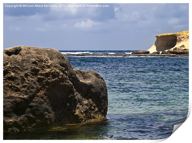 Coast and Rock Print by William AttardMcCarthy