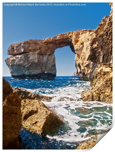 The Azure Window Print by William AttardMcCarthy