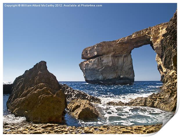 The Azure Window Print by William AttardMcCarthy