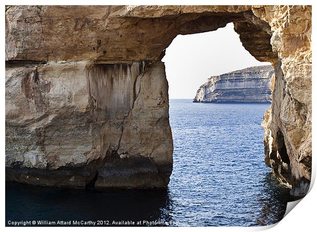 The Azure Window Print by William AttardMcCarthy