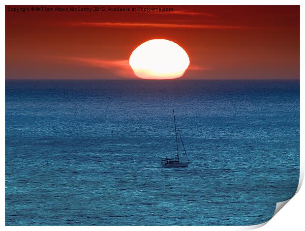 Sailing into the Sunset Print by William AttardMcCarthy