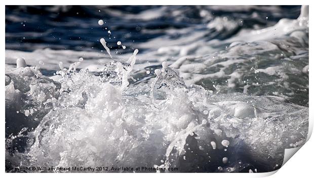 Sea Foam Print by William AttardMcCarthy