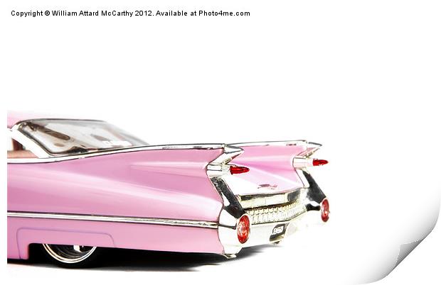 Pink Cadillac Print by William AttardMcCarthy