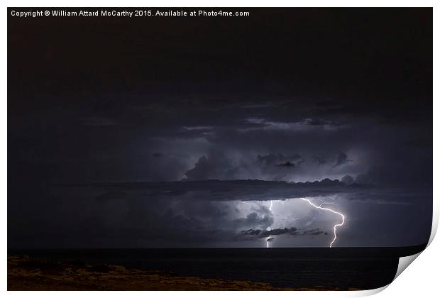Lightning and Clouds Print by William AttardMcCarthy