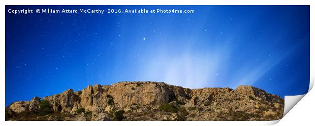 Mgiebah Cliffs Print by William AttardMcCarthy