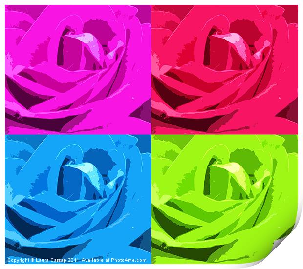 Colour of the Rose Print by Laura Cassap