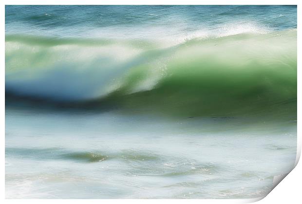 Ocean wave Print by Carl Shellis