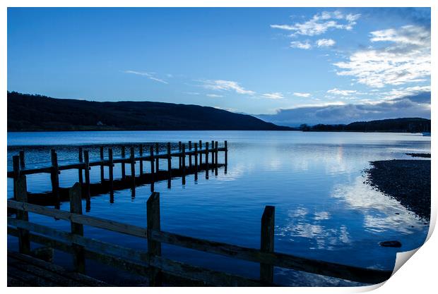 Coniston Jetty Print by david rodgers