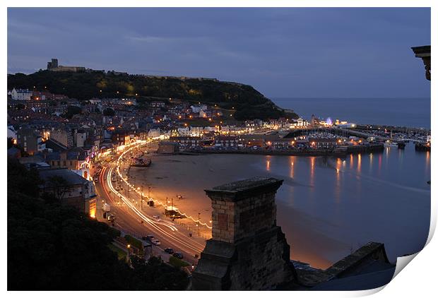 Scarborough by night Print by david rodgers