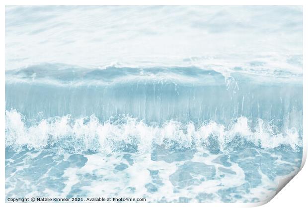 Calm Sea Wave Breaking Print by Natalie Kinnear