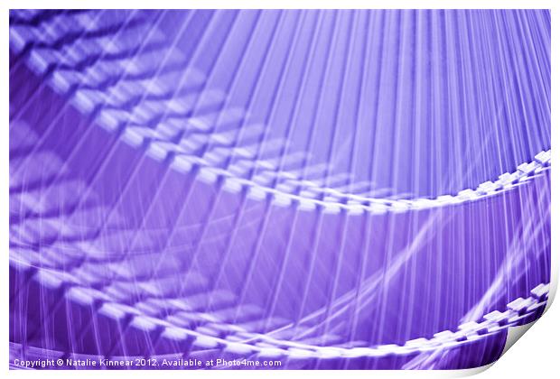 Purple Abstract Wall Art Print by Natalie Kinnear