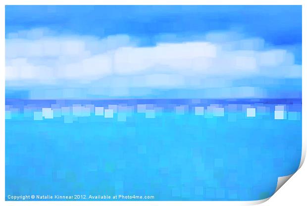 Sea and Sky Abstract Print by Natalie Kinnear