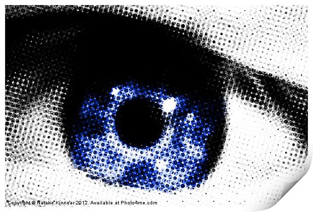 Blue Eye Abstract Print by Natalie Kinnear