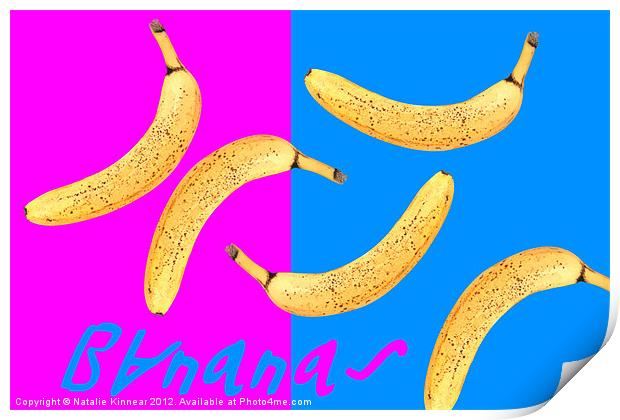 Bananas Print by Natalie Kinnear