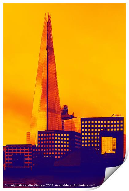Modern - The Shard London England Print by Natalie Kinnear