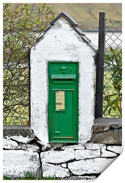 Antique Victorian Mail Box, Ireland Print by Jane McIlroy