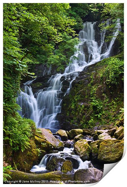 Torc Waterfall, Killarney, Kerry, Ireland Print by Jane McIlroy