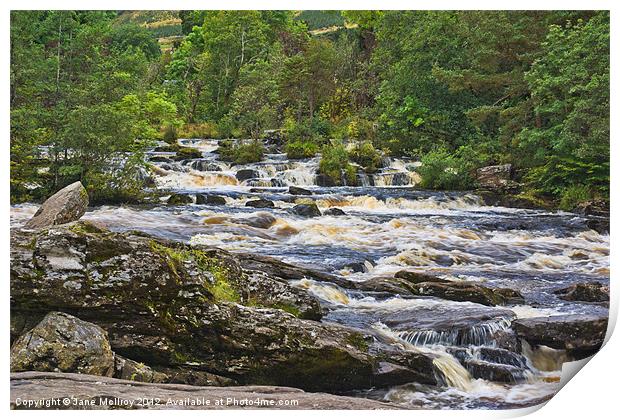 The Falls of Dochart, Killin, Scotland Print by Jane McIlroy