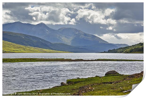 Loch Etive, Highlands of Scotland Print by Jane McIlroy