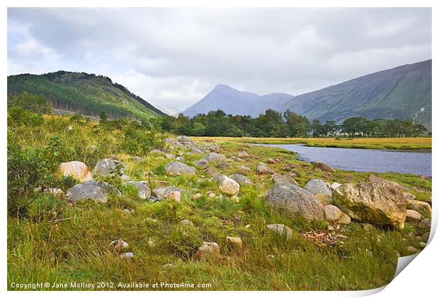 Loch Etive, Highlands of Scotland Print by Jane McIlroy