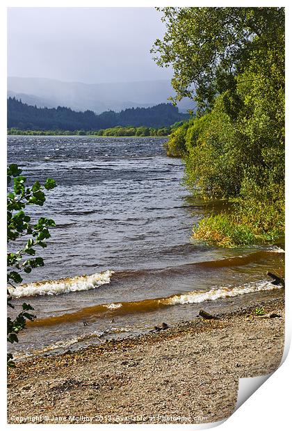 Loch Venachar Print by Jane McIlroy