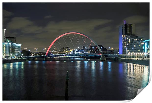 Squinty Bridge Glasgow Print by Patrick MacRitchie